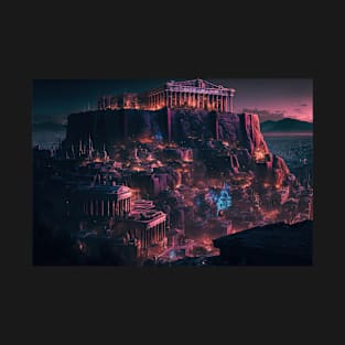 Acropolis Cyberpunk style T-Shirt