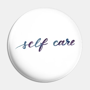 Self care - purple and indigo Pin