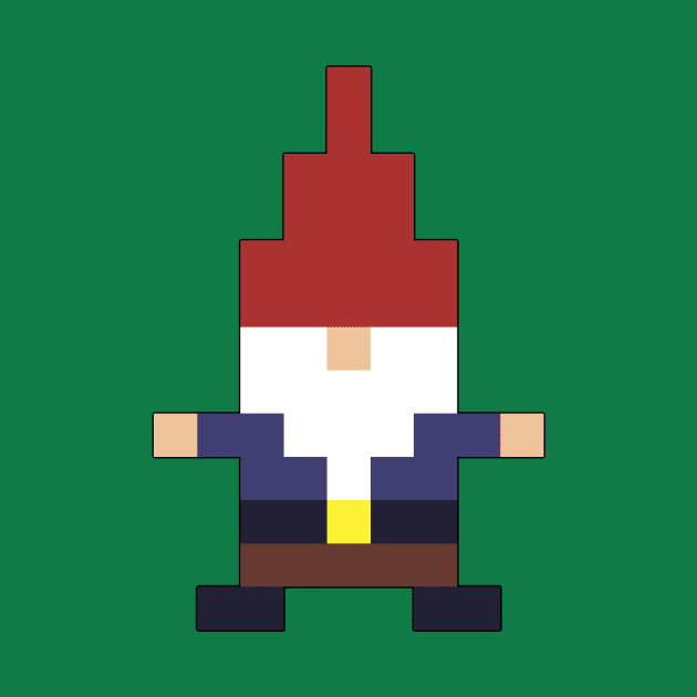 Garden Gnome Tomte Style in Pixel by MacSquiddles