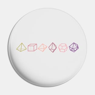 Geometric Dice Pin