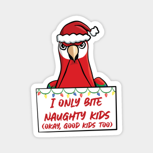 Only Bite Naughty Kids Scarlet Macaw Magnet