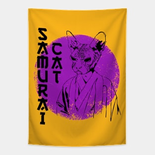 samurai cat Tapestry
