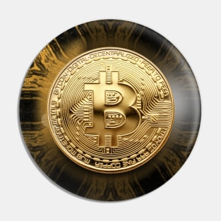 Bitcoin Cryptocurrency Digital Assets Pin