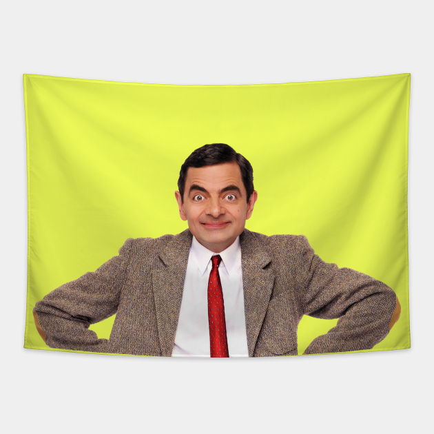 Mr Bean, Funny Mr Bean with a grimace and a red tie. Mr Bean