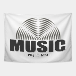 Music Lovers Christmas Party Play it Loud Tapestry