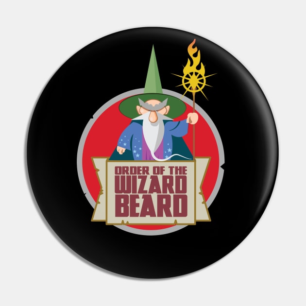 Order of The Wizard Beard Pin by Nik Afia designs