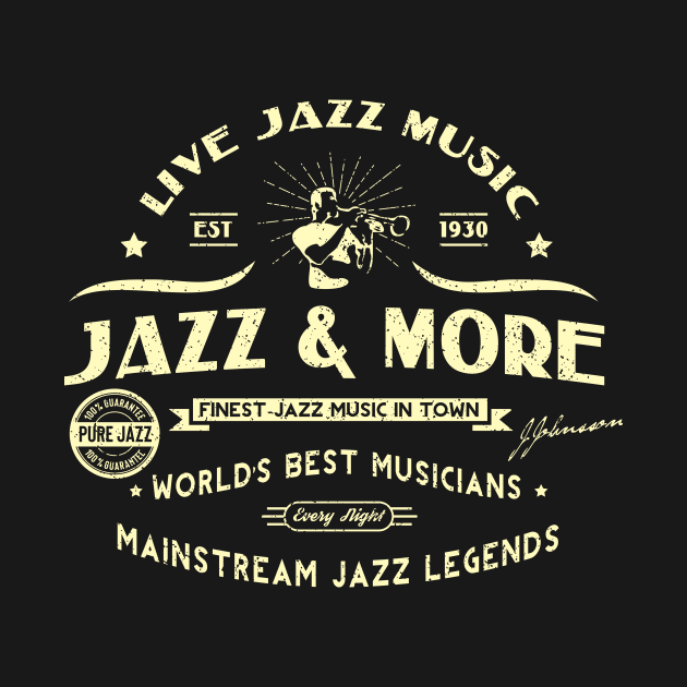 Jazz Club Symbol Retro Style by jazzworldquest