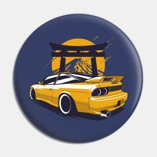 Yellow S13 JDM Pin