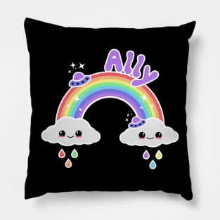 Ally Kawaii Rainbow Pillow