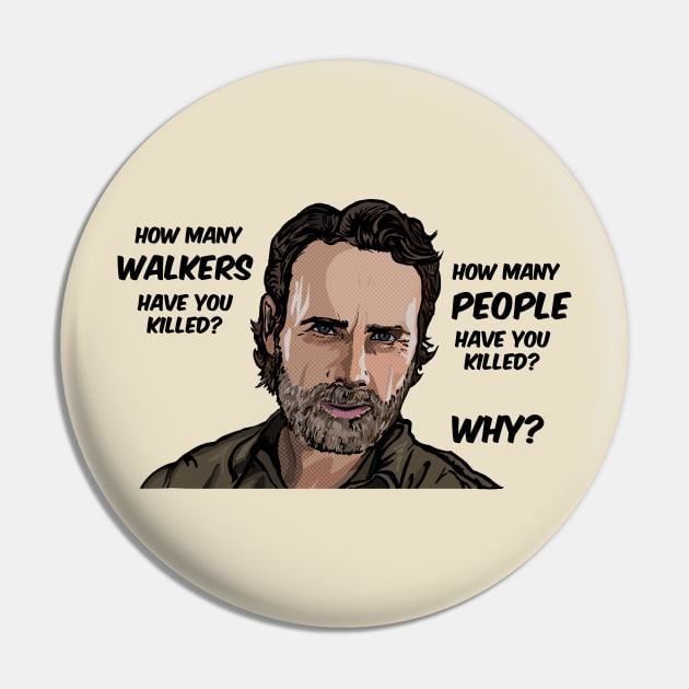 Rick Grimes 3 questions Pin by FanboyMuseum