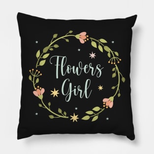 Elegant Flower Girl, Cute Flower Girl Idea, Wedding Party Pillow