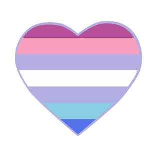 Pride Flag Heart Bigender T-Shirt