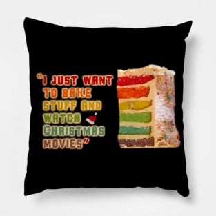 Happy New Year - movies and Cakes Pillow