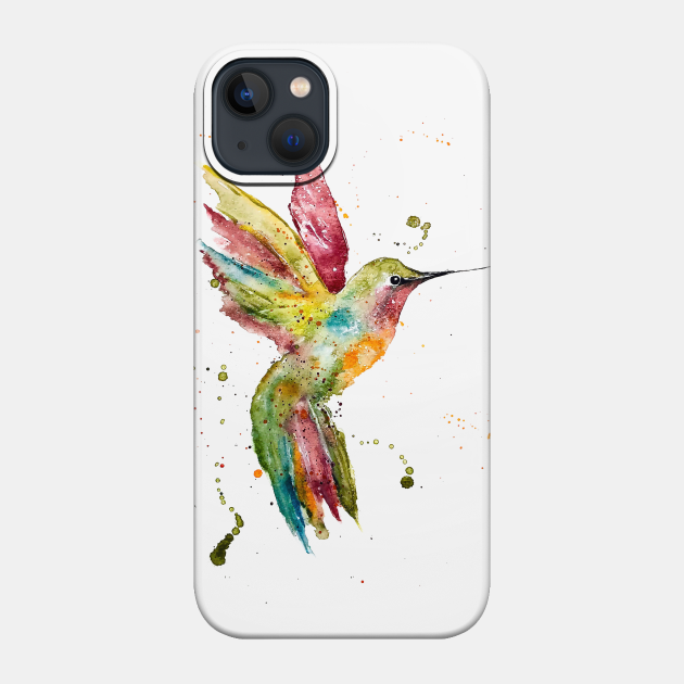 Watercolor Hummingbird - Watercolor Hummingbird - Phone Case