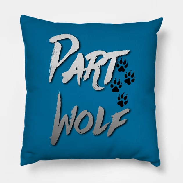 Part Wolf Pillow by JasonLloyd