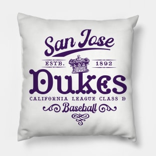 San Jose Dukes Baseball Pillow