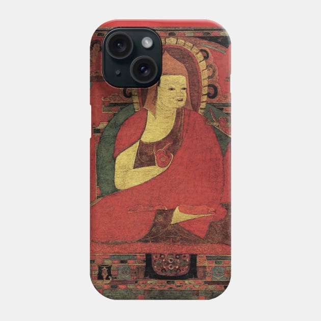 12th-century portrait of the Indian Monk Atisha Phone Case by AlexMir