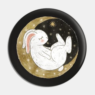 Rabbit Moon Pin