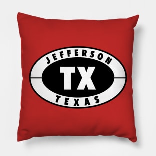 Vintage Jefferson Texas Pillow