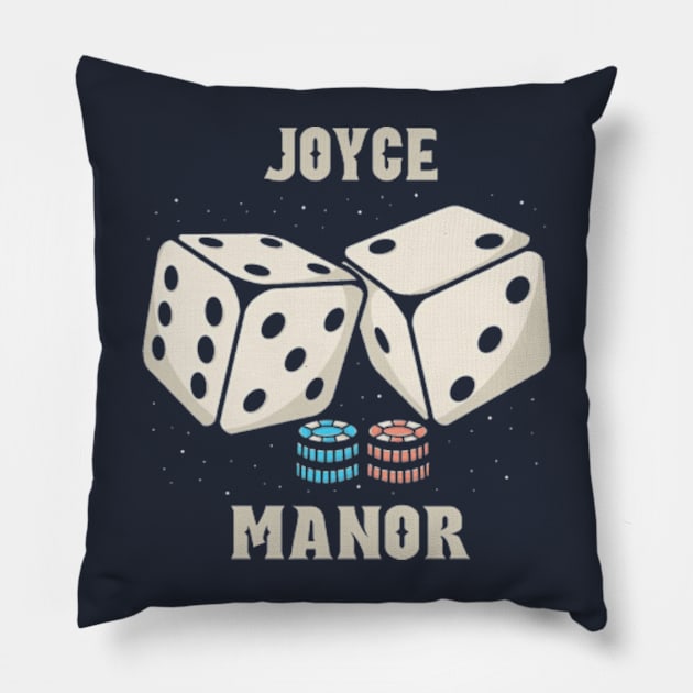 joyce manor Dice Pillow by Hsamal Gibran