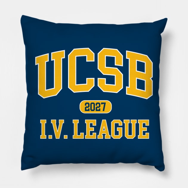 UCSB Class of 2027 I.V. League Pillow by Vector Deluxe