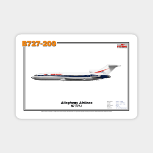 Boeing B727-200 - Allegheny Airlines (Art Print) Magnet