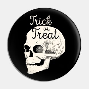 Halloween Skull Trick or Treat (White) [HT] Pin