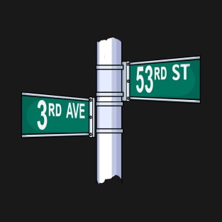 53rd & 3rd Street Signs T-Shirt