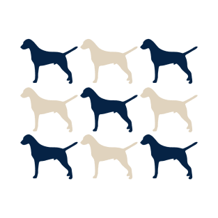 Dalmatian Dogs in Navy blue and Cream T-Shirt