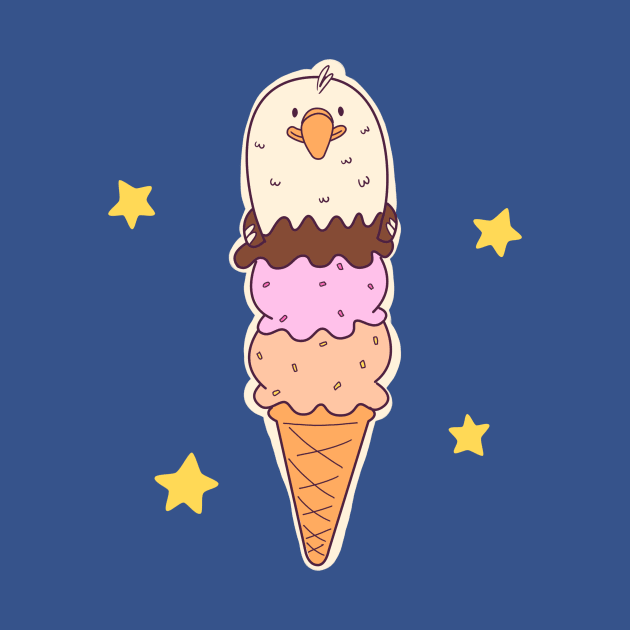 Bald Eagle Ice Cream by PIOI
