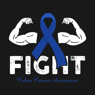 Fight Colon Cancer Awareness Warrior Ribbon Gift T-Shirt