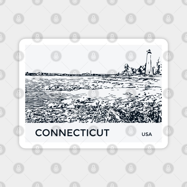 Connecticut USA Magnet by Lakeric