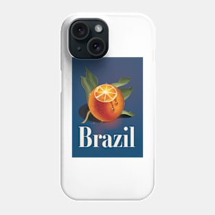 Brazil Oranges travel poster Phone Case