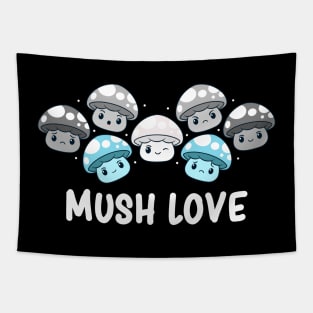 Demiboy Pride Flag Cute Mushroom Kawaii Fungi Tapestry