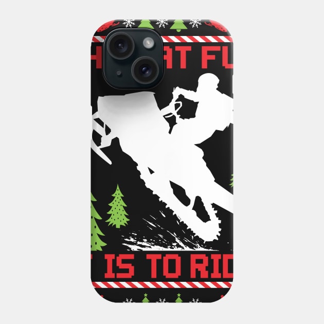 Fun Ride Snowmobiling Phone Case by OffRoadStyles