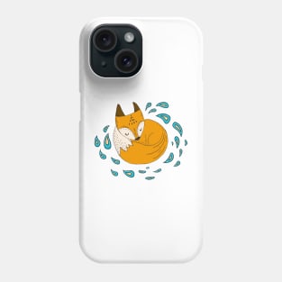 Sleepy fox Phone Case