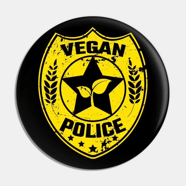 Vegan Police Pin by MZeeDesigns