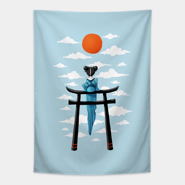 Torii Tapestry by Freeminds