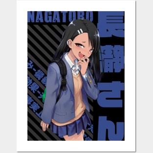  Ijiranaide Nagatoro-san Anime Posters（2） Canvas Poster Bedroom  Decor Sports Landscape Office Room Decor Gift Frame:  Frame:12x18inch(30x45cm) : Hogar y Cocina