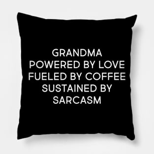 Grandma Powered by Love Pillow