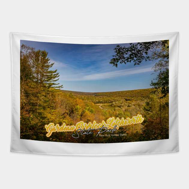 Gardeau Overlook Letchworth State Park New York Tapestry by Gestalt Imagery