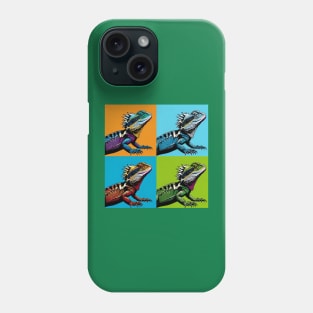 Australian Water Dragon Pop Art - Cool Lizard Phone Case