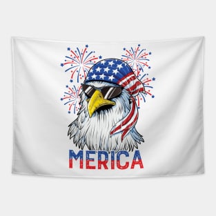 Eagle USA Patriotic, Retro 4th Of July, Independence Day Tapestry