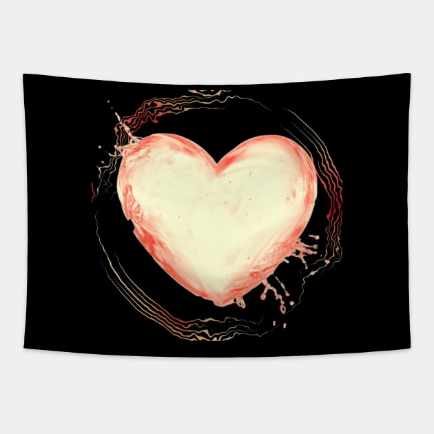 Radiator Heart Flow Tapestry by Mazzlo Shop