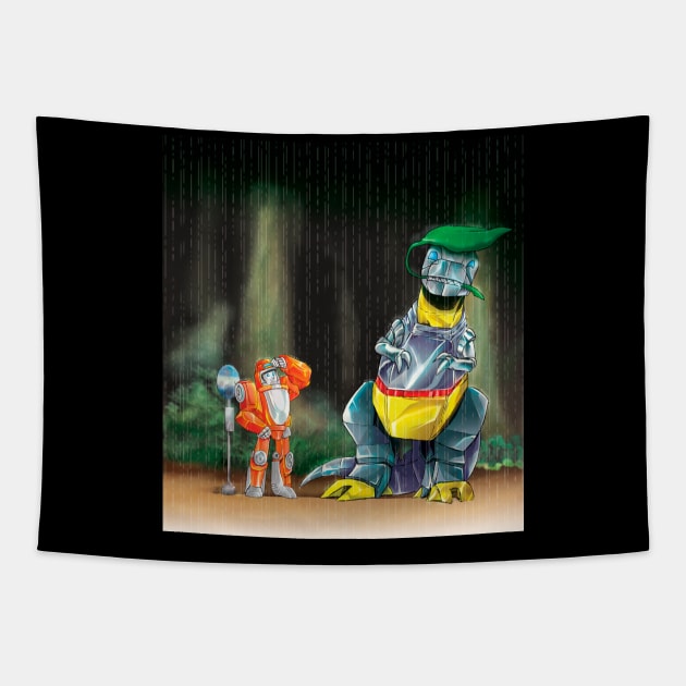 my neighbour the dinobot Tapestry by Liaartemisa