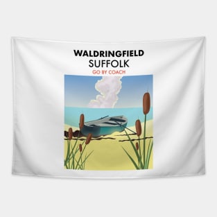 Waldringfield Suffolk travel poster. Tapestry