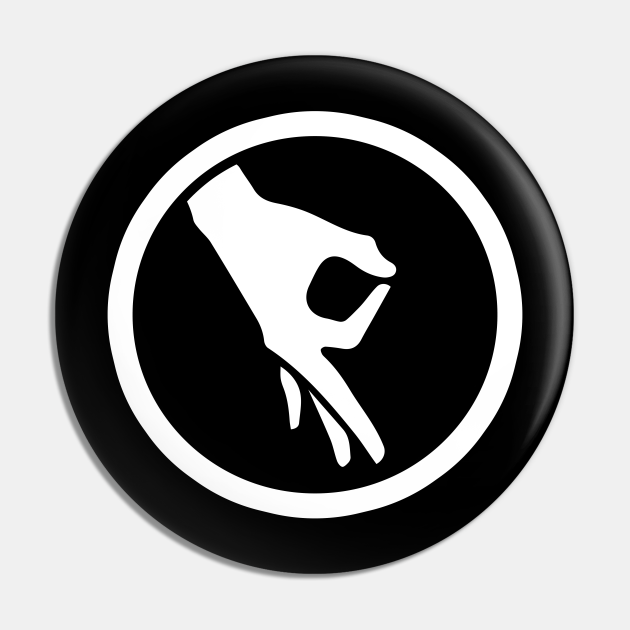 Funny Finger Circle Game Gotcha Got 'Em Meme Finger Circle Game Pin