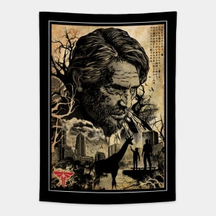 Salt Lake City WOODBLOCK Tapestry