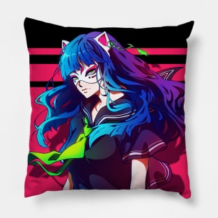 The anime girl in a cat mask Pillow