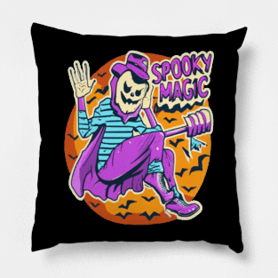 Spooky night magic Pillow